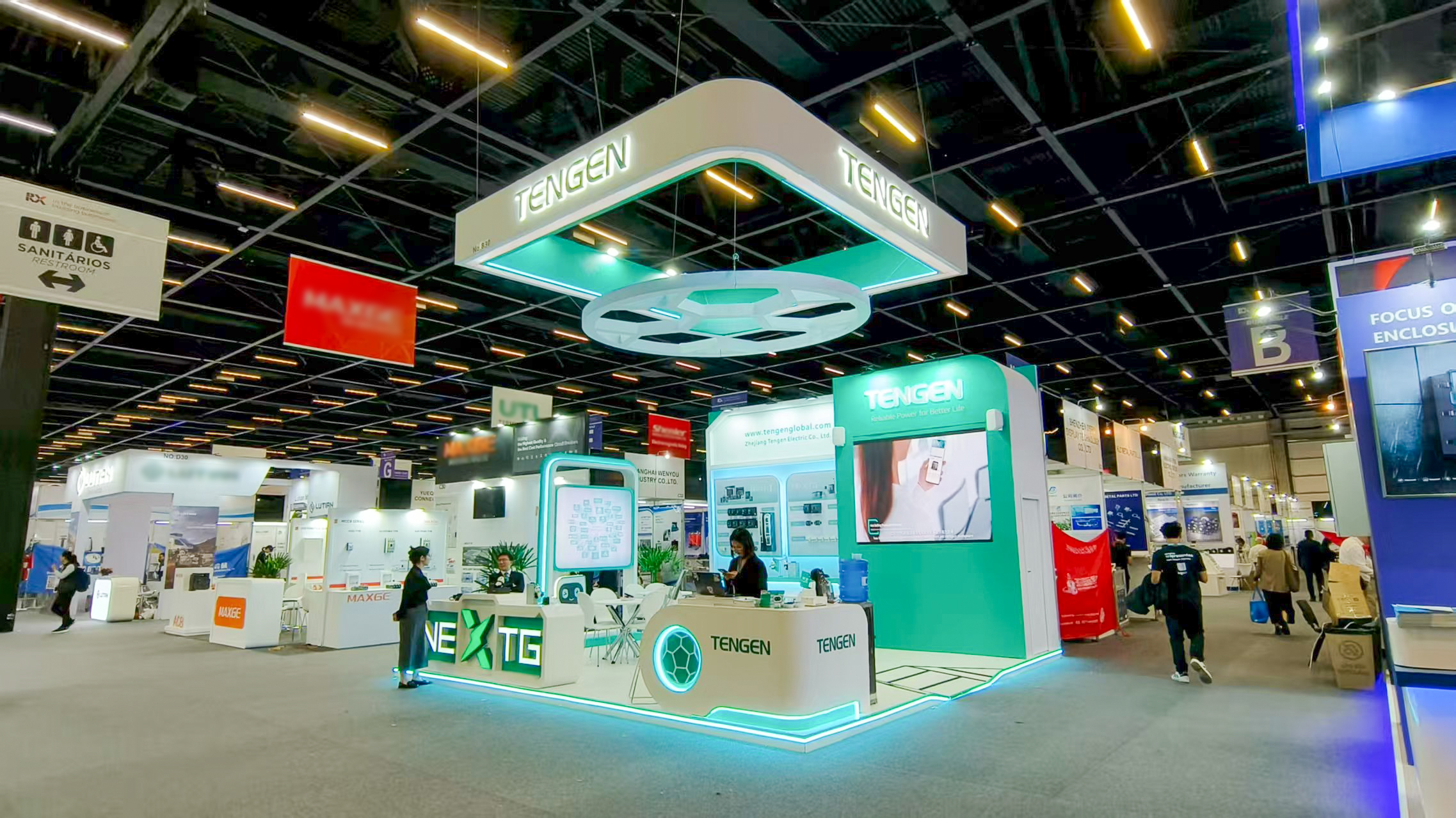 闪耀拉美丨爱游戏体育亮相FIEE巴西国际电力展